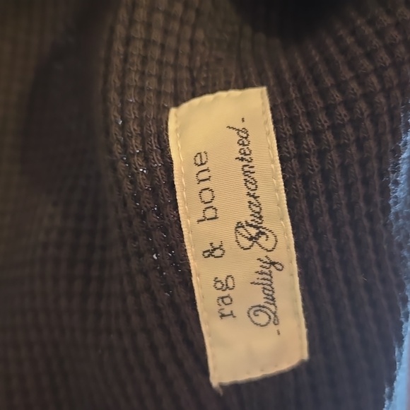 Rag & Bone Tech Waffle Henley Long Sleeved Cotton Pullover Shirt NWOT - Picture 14 of 16